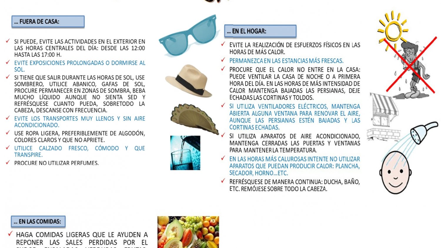 Marbella activa el dispositivo informativo para evitar los efectos del calor entre los colectivos más vulnerables