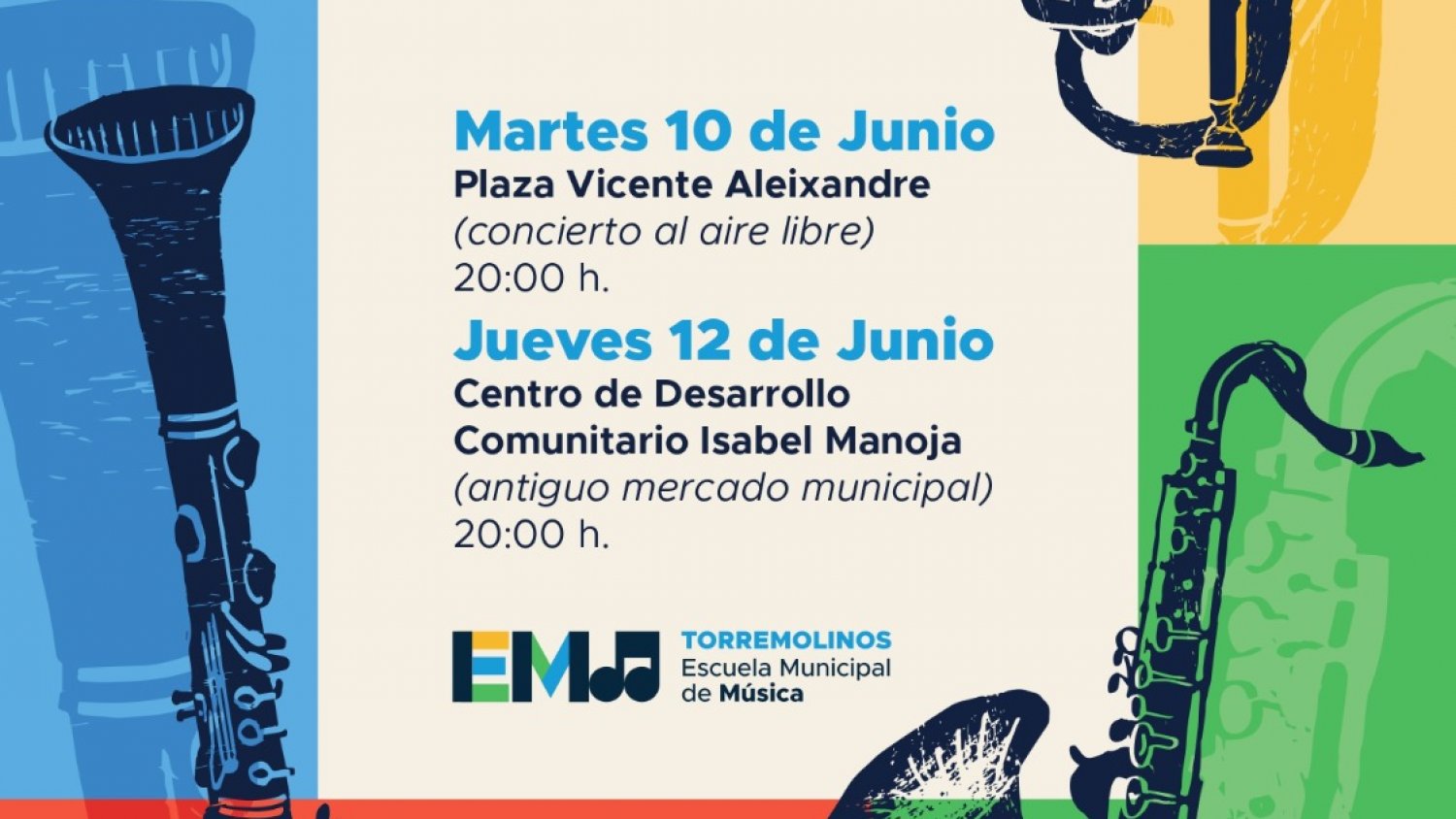 La Escuela Municipal de Música y la Universidad Popular celebran el fin de curso con varios conciertos y una semana de puertas abiertas