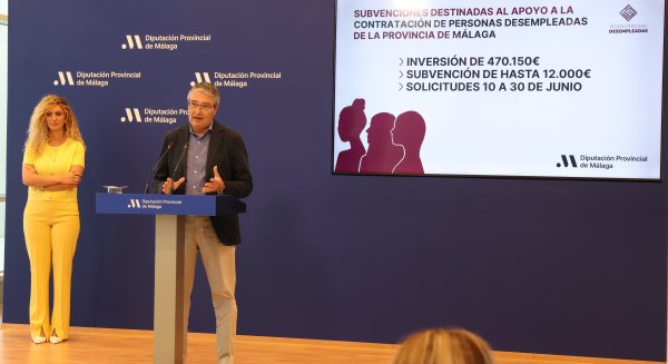 La Diputación apuesta por el fomento de la contratación de personas en paro con una línea de ayudas de 470.000 euros
