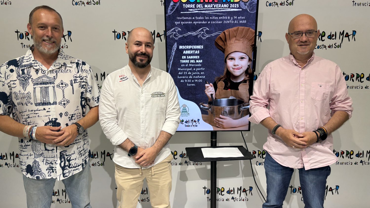 Torre del Mar organiza talleres de cocina infantil en el Paseo Marítimo todos los martes del mes de julio