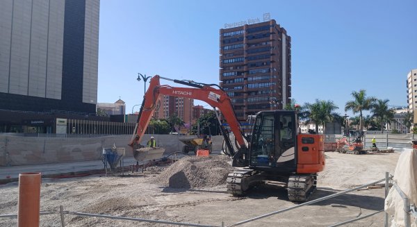 El avance de las obras del Metro de Málaga lleva a la reordenación del tráfico en Armengual de la Mota