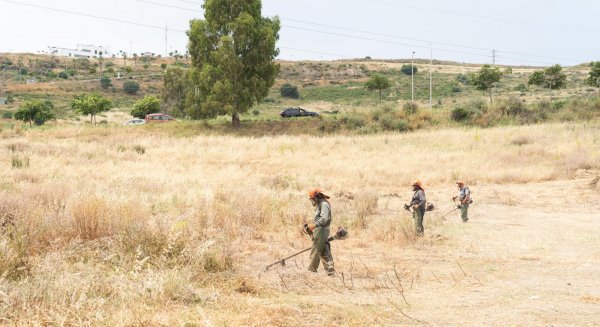 El Ayuntamiento de Estepona realiza la limpieza y desbroce de 269 kilómetros de caminos rurales y parcelas para prevenir incendios 