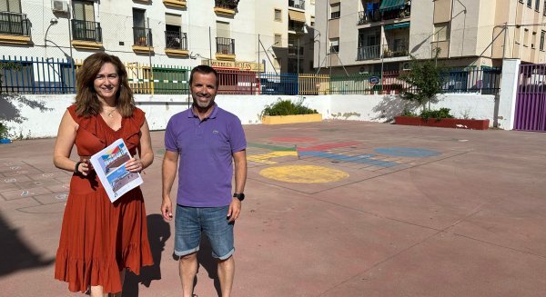 Ronda instalará toldos que den sombra en el patio del colegio 'Juan Martín Pinzón' y ya estudia la misma medida en el 'Miguel de Cervantes'  