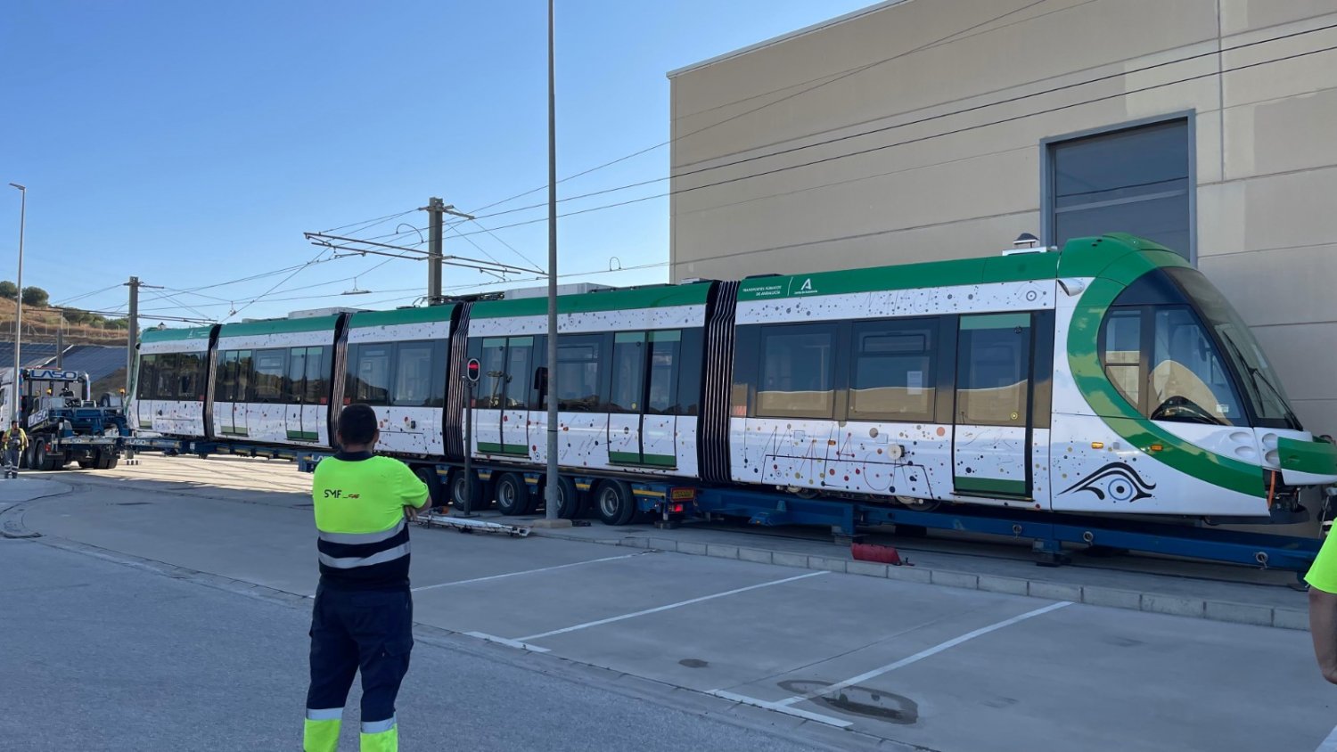 Metro de Málaga recibe el segundo tren de la nueva ampliación de su flota