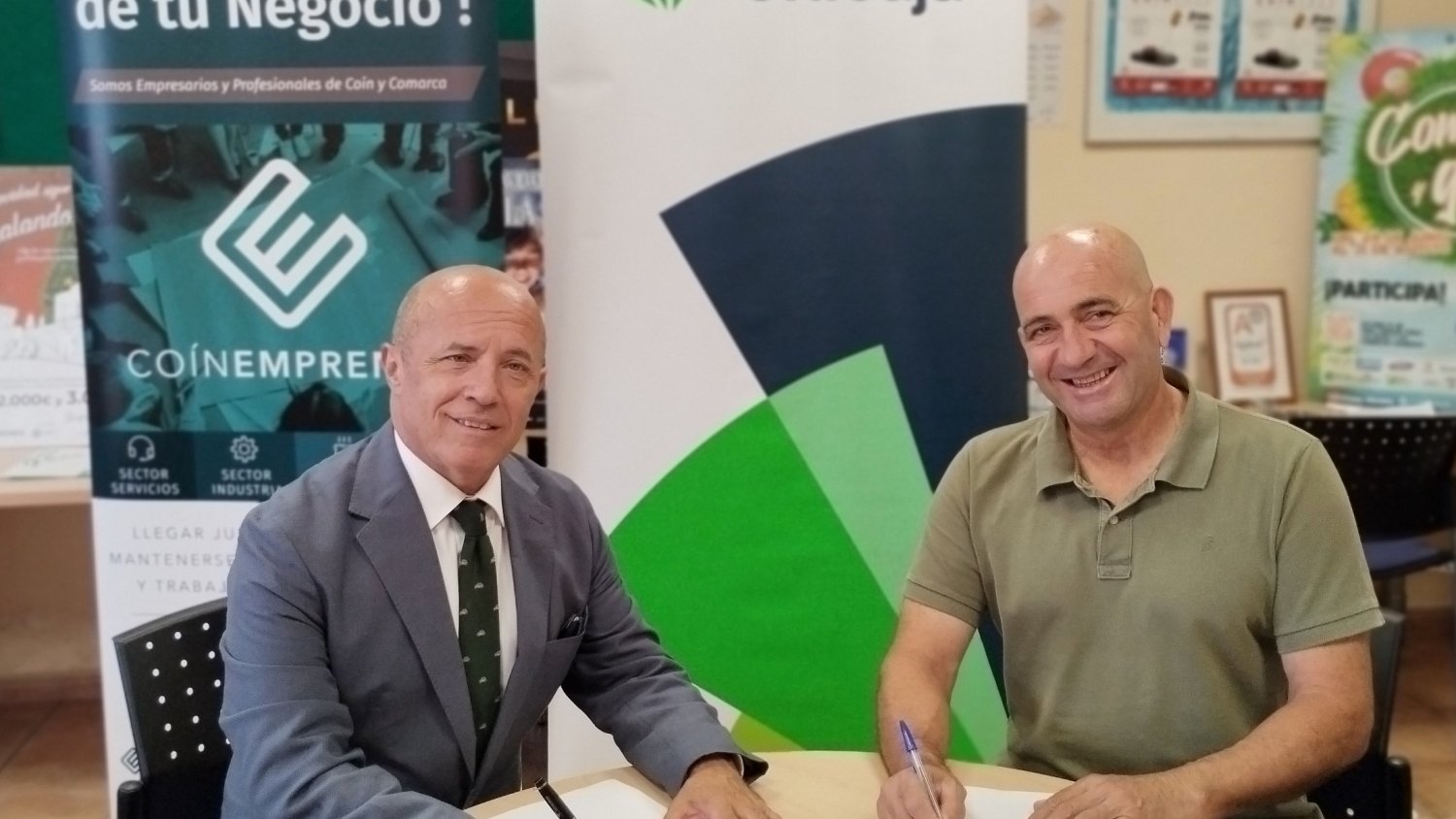 Unicaja y CoínEmprende se unen para apoyar la actividad de los empresarios del municipio
