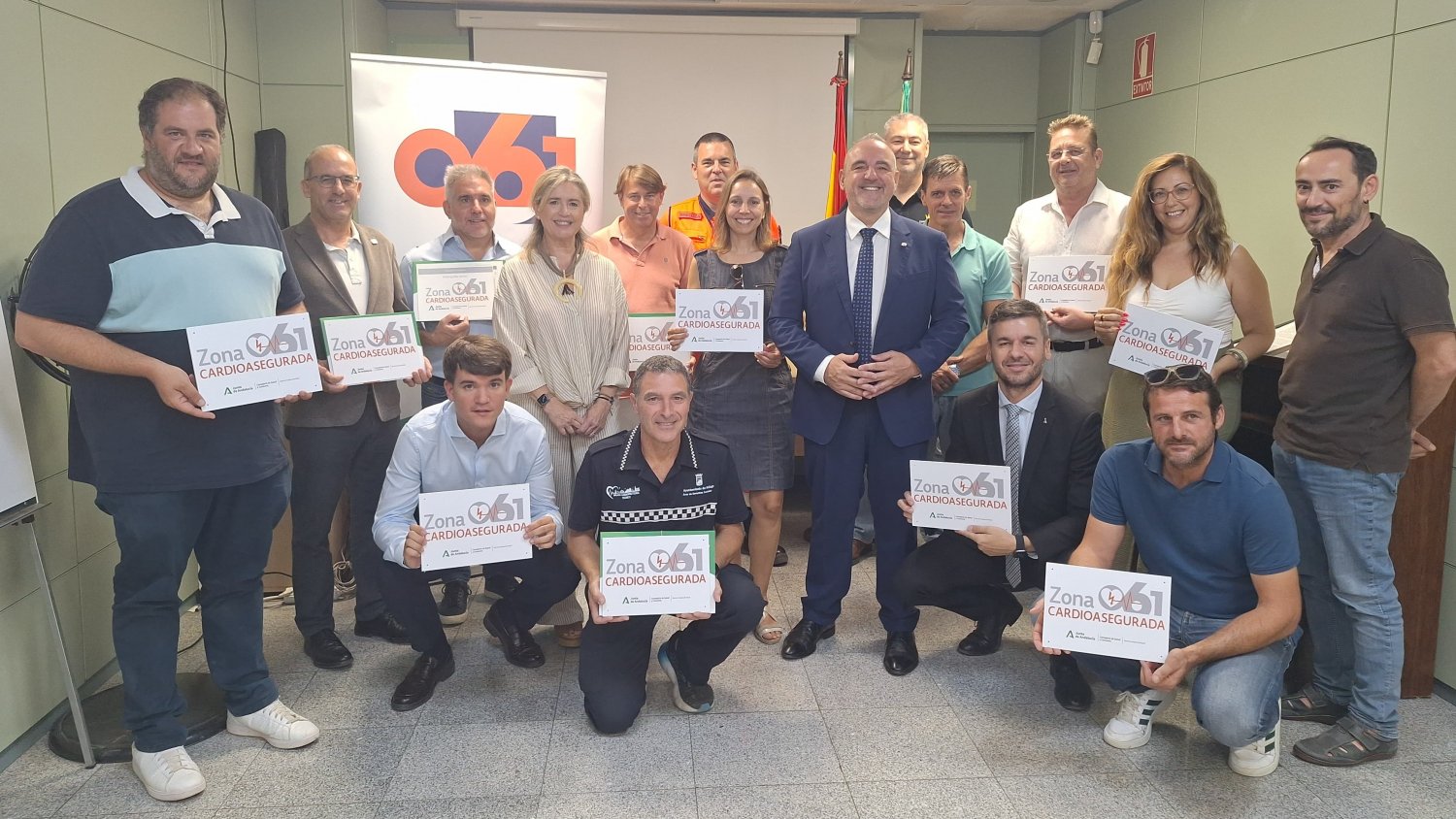 El CES 061 reconoce 29 nuevas `zonas cardioaseguradas´ en Málaga 