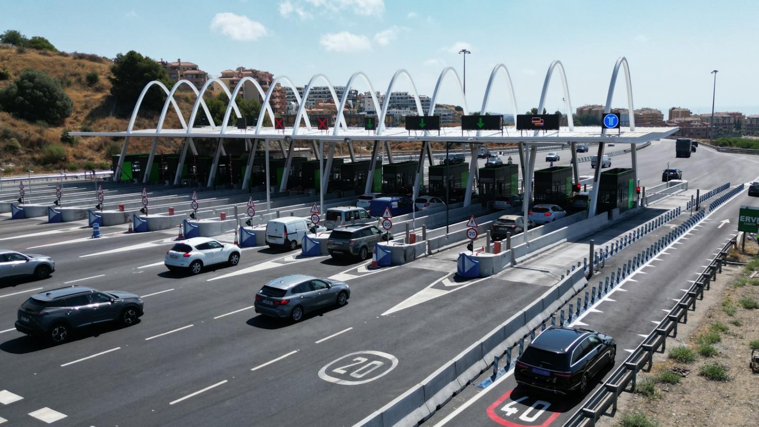La autopista de la Costa del Sol termina las obras para la modernización de su peaje principal