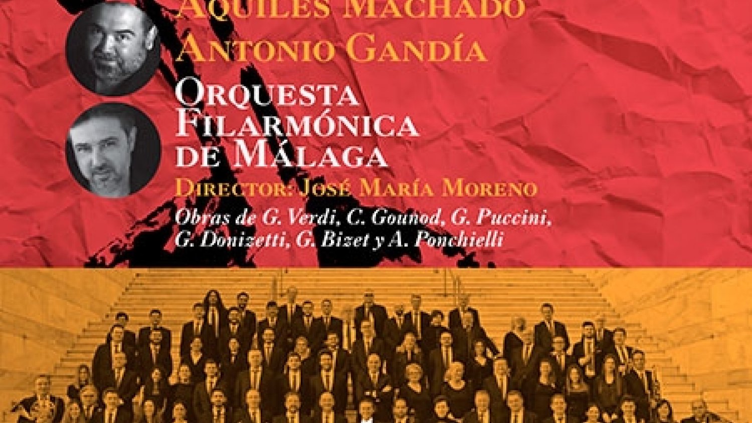 La Orquesta Filarmónica de Málaga cierra el programa de conciertos de Ronda con la ‘Gala de Grandes Tenores’