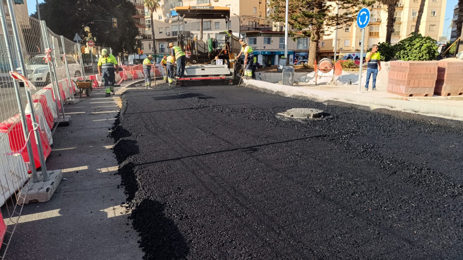 La glorieta de Las Chapas en Málaga contará con tres carriles a partir del 25 de julio