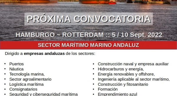 La Cámara de Comercio de Málaga y el CMMA lanzan una misión comercial a Hamburgo y Rotterdam
