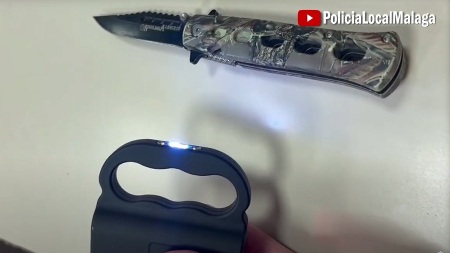 Detenido en Málaga un delincuente por amenazas y lesiones causadas al propietario de un bar con una pistola eléctrica