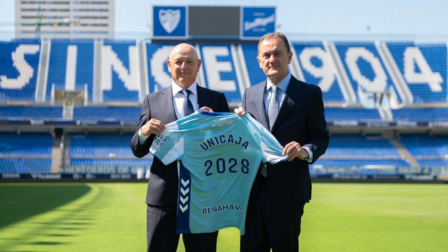 Unicaja se convierte en patrocinador oficial del Málaga CF durante las tres próximas temporadas