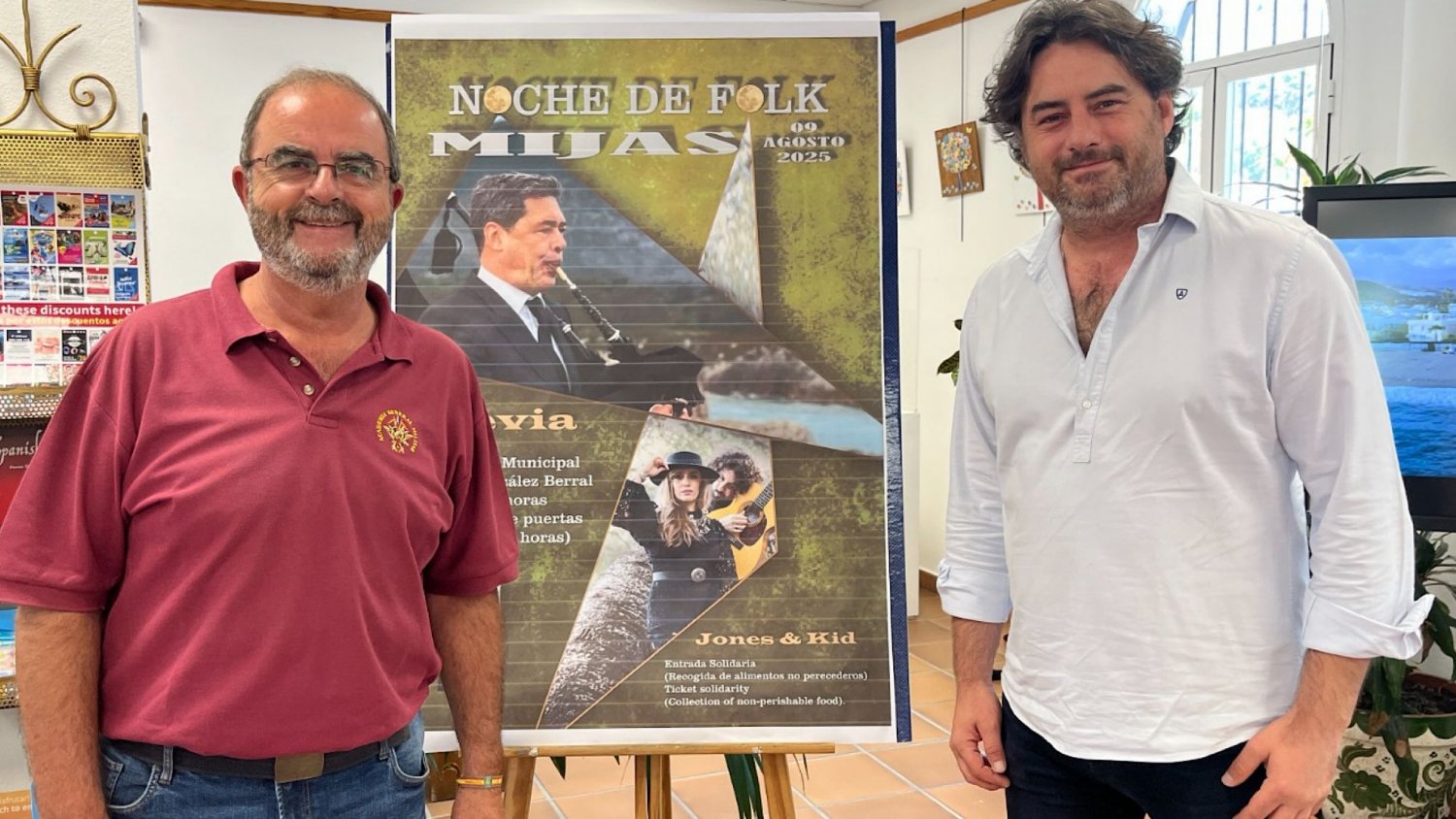 Mijas celebra el 9 de agosto una gran Noche solidaria de Folk con Hevia como cabeza de cartel 