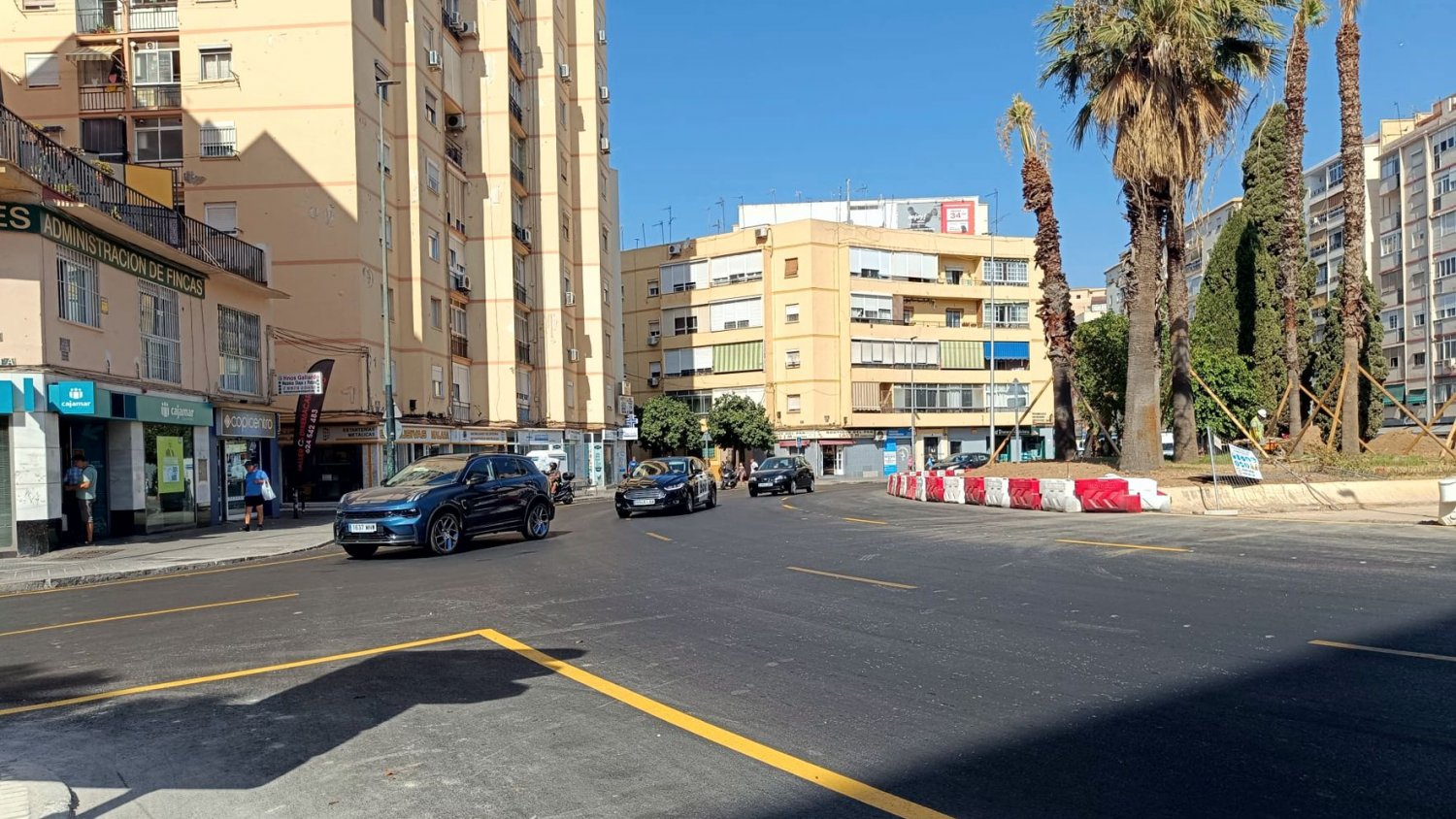 La glorieta de Las Chapas contará con tres carriles para mantener la fluidez del tráfico durante las obras del Metro de Málaga
