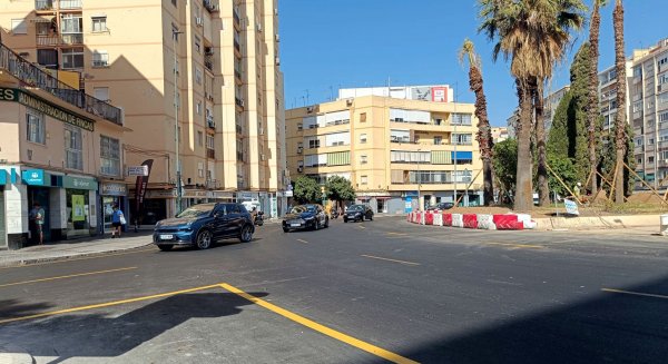 La glorieta de Las Chapas contará con tres carriles para mantener la fluidez del tráfico durante las obras del Metro de Málaga