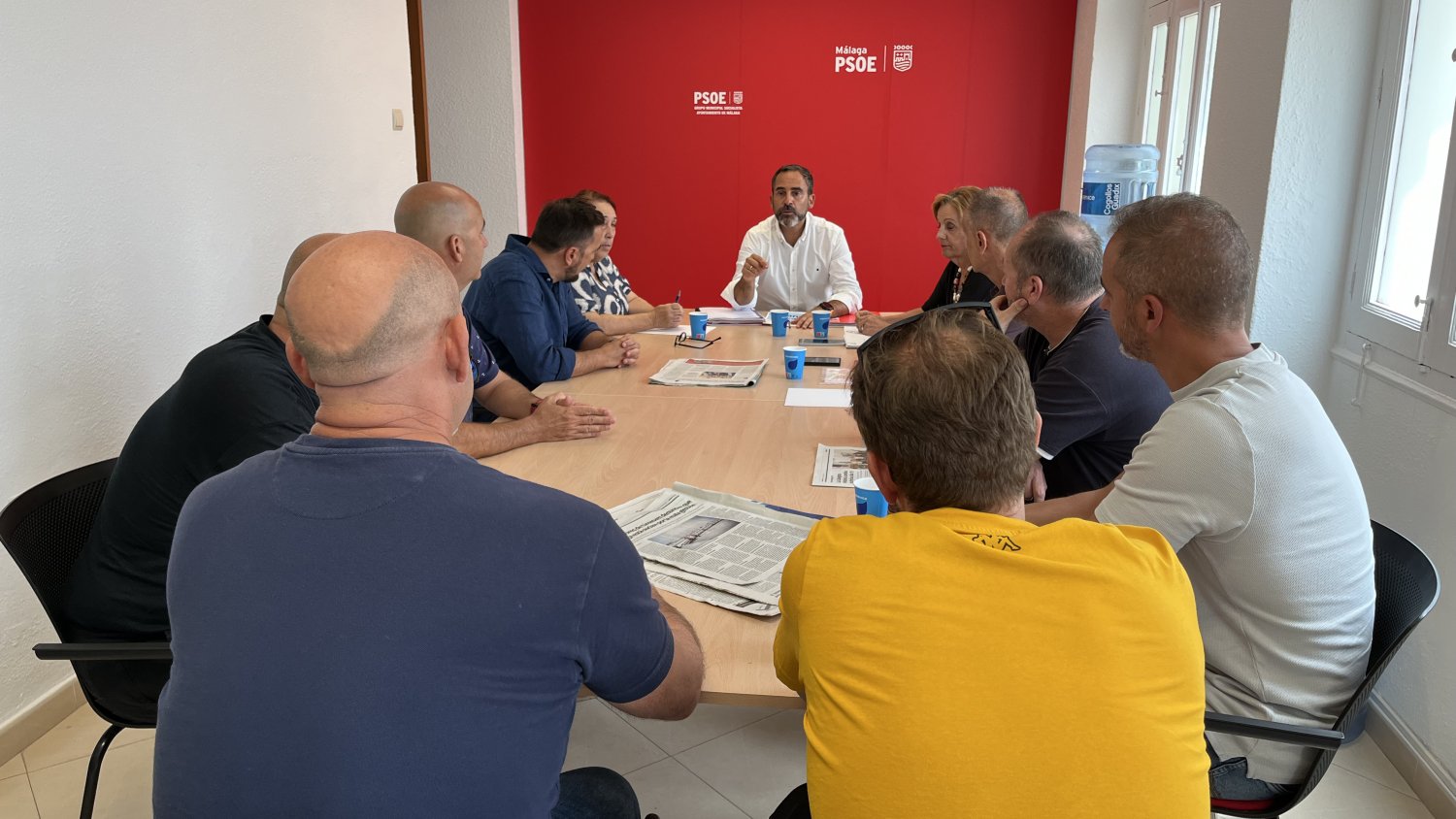 El PSOE muestra su apoyo a los trabajadores de LIMASAM y pide más medios para limpiar Málaga