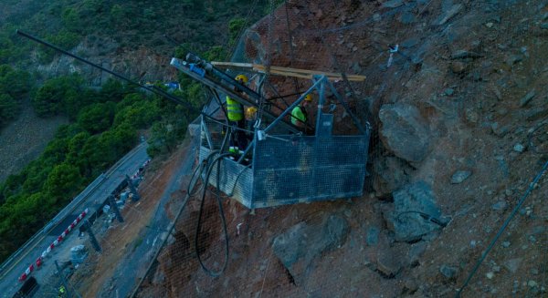 La Junta avanza en las obras de la carretera entre Ronda y San Pedro, que están ejecutadas en un 89%