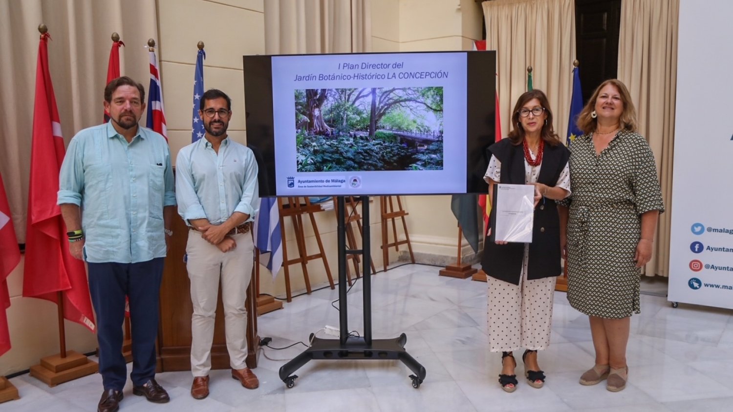 El Jardín Botánico La Concepción presenta los trabajos de su primer plan director