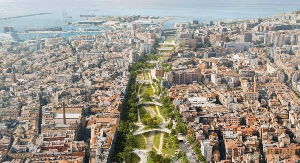 La integración urbana del río Guadalmedina contempla la creación de cinco plazas-puente y un gran corredor verde entre los puentes de Armiñán y Perchel