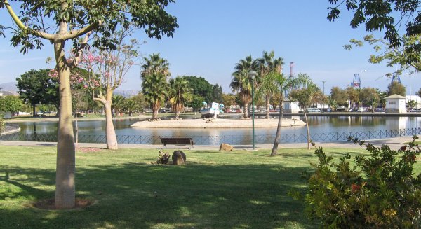 Cerrado el Parque de Huelin como medida preventiva tras la aparición de una veintena de aves muertas el pasado fin de semana