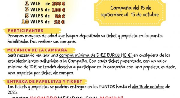 Monda Lanza la Campaña 'COMPROmetidos con MONDA' para Impulsar el Comercio Local