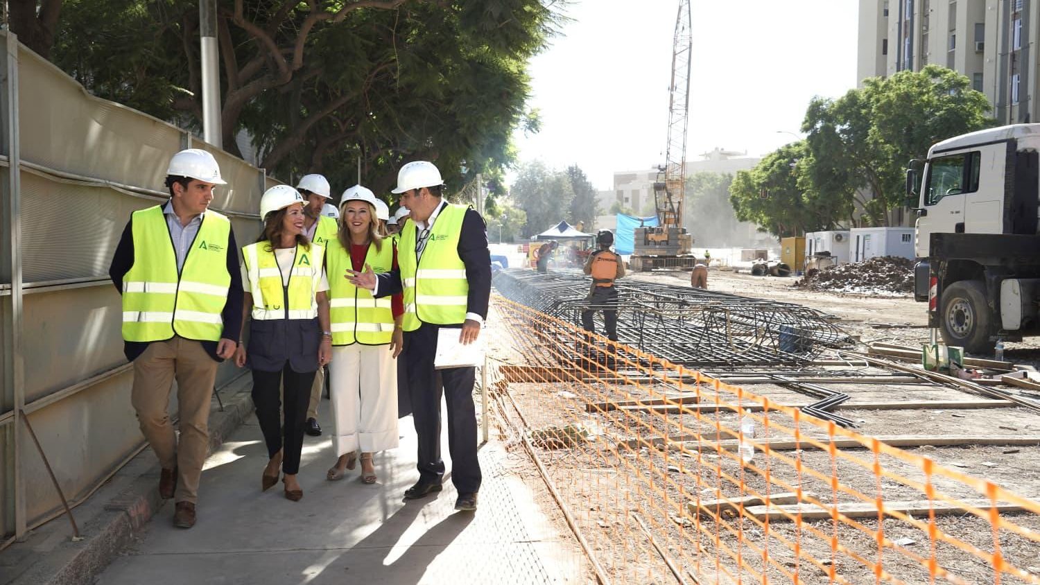 La Junta finalizará este mes los muros pantalla del primer tramo de la prolongación del Metro de Málaga