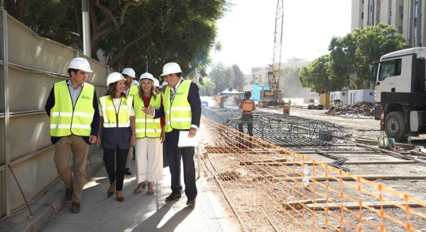 La Junta finalizará este mes los muros pantalla del primer tramo de la prolongación del Metro de Málaga