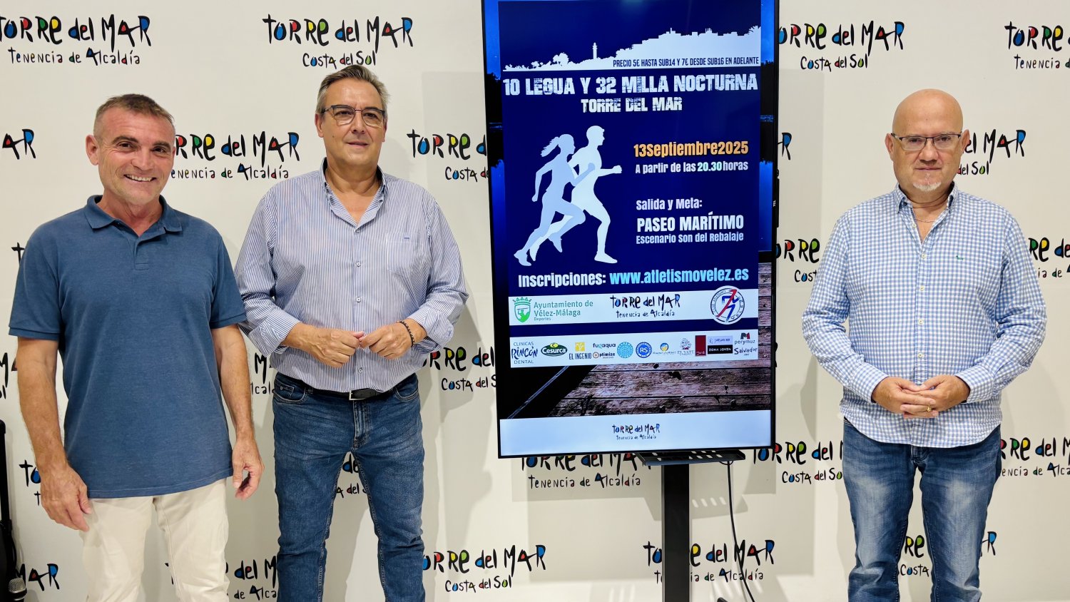 Torre del Mar acoge la X Legua Nocturna y la XXXII Milla Nocturna el próximo sábado 13 de septiembre