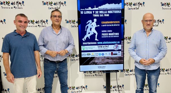 Torre del Mar acoge la X Legua Nocturna y la XXXII Milla Nocturna el próximo sábado 13 de septiembre