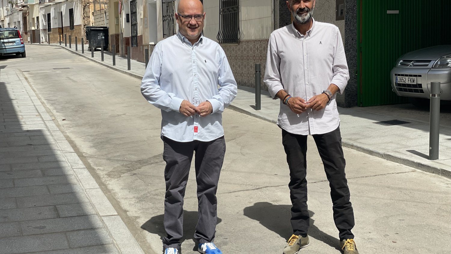 Vélez-Málaga finaliza las obras de remodelación de acerado en la calle San Juan