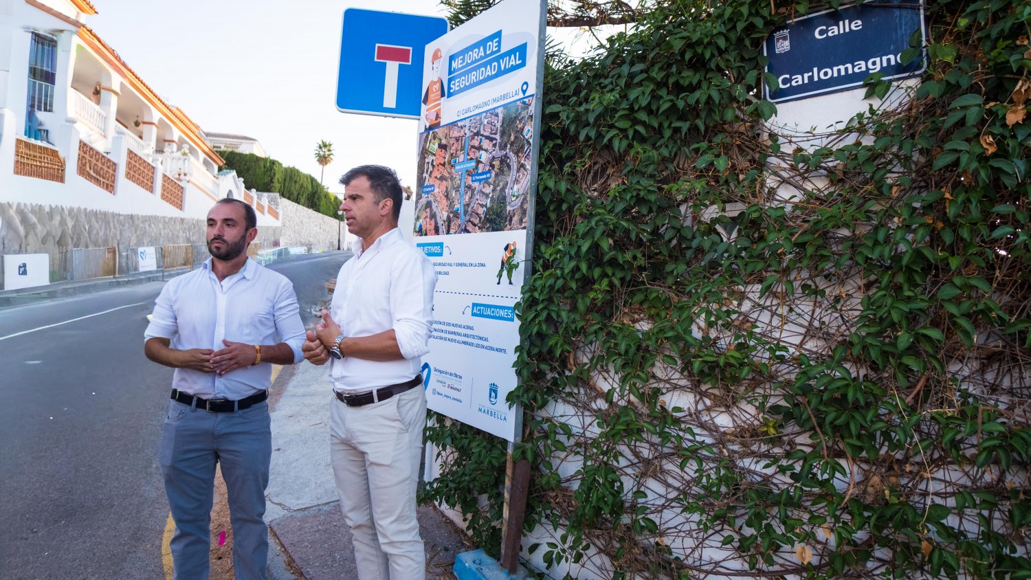 Marbella inicia los trabajos para mejorar la accesibilidad y eliminar las barreras arquitectónicas en la calle Carlomagno