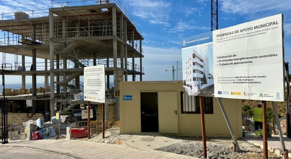 Las Viviendas de Apoyo Municipal de Carvajal para jóvenes y familias de Fuengirola alcanzan ya el 60% de ejecución