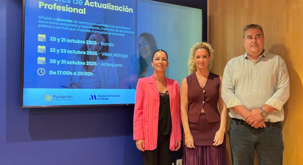 La Diputación organiza talleres de actualización profesional para 75 docentes de Secundaria, Bachillerato y FP