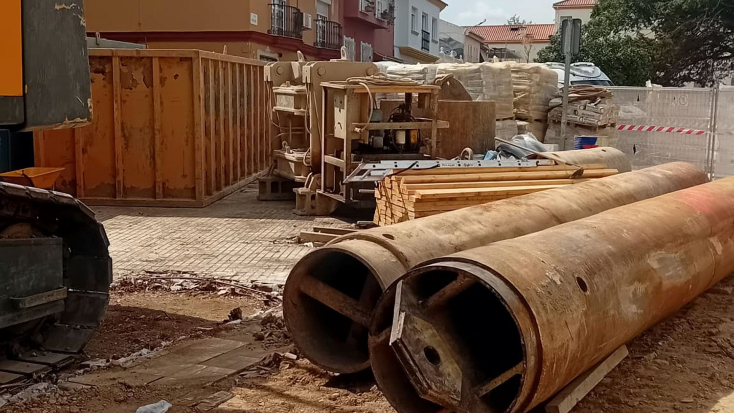 Llega la pantalladora al segundo tramo de las obras Prolongación del Metro de Málaga al Nuevo Hospital