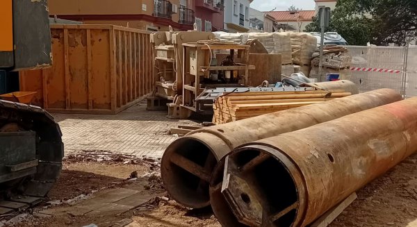 Llega la pantalladora al segundo tramo de las obras Prolongación del Metro de Málaga al Nuevo Hospital
