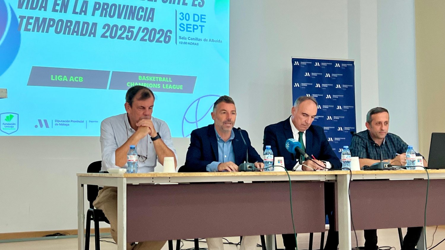 La Diputación y el Unicaja Baloncesto llevarán a 2.000 malagueños de 70 municipios a los partidos del club con la campaña 'El deporte es vida en la provincia'
