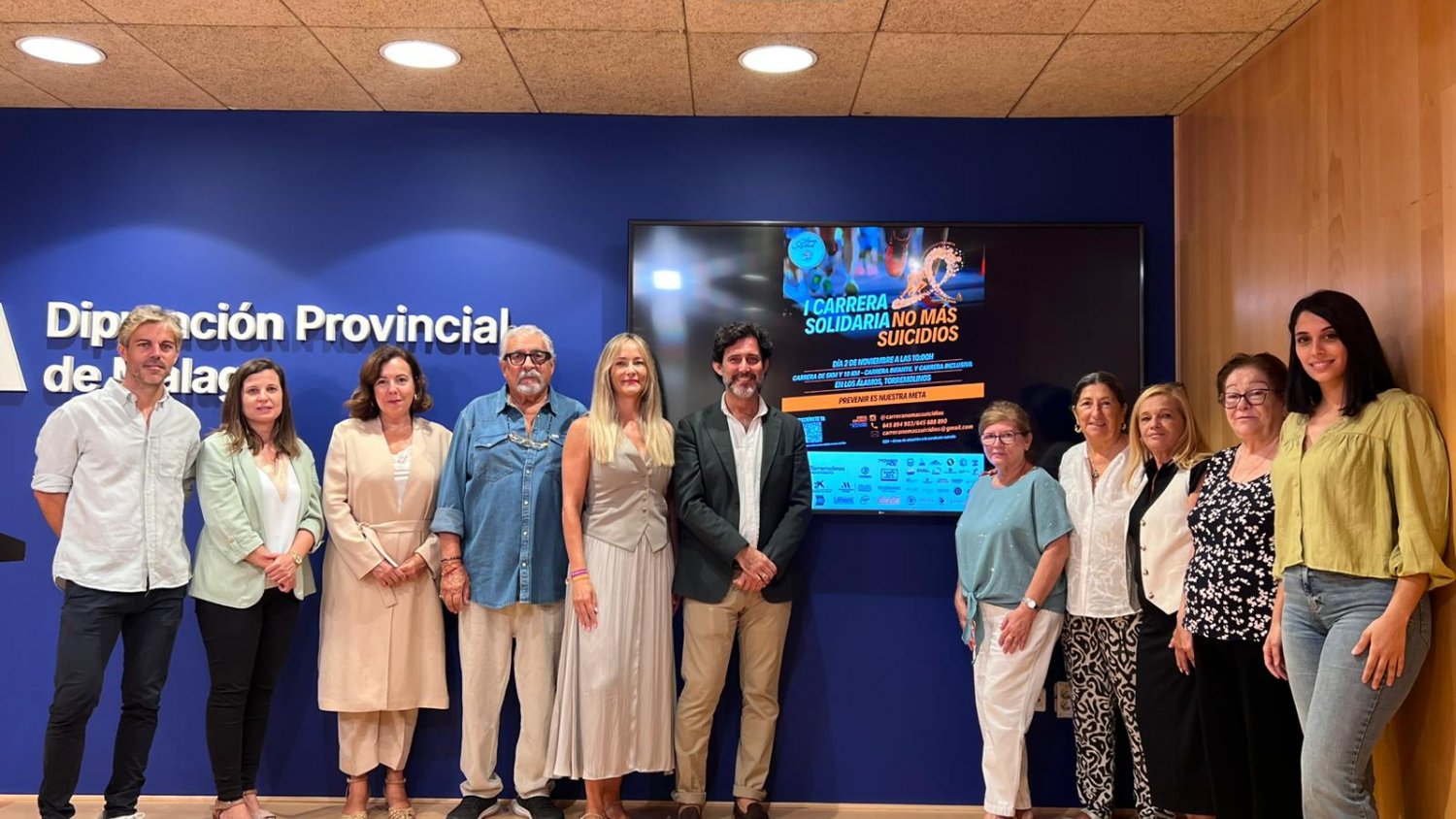 La Diputación de Málaga colabora con la Asociación Alhelí en la primera carrera solidaria para la prevención del suicidio