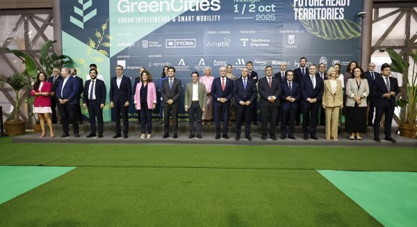 Salado expone en Greencities la apuesta de la Diputación por la biomasa, el centro contra el cambio climático en Ardales 