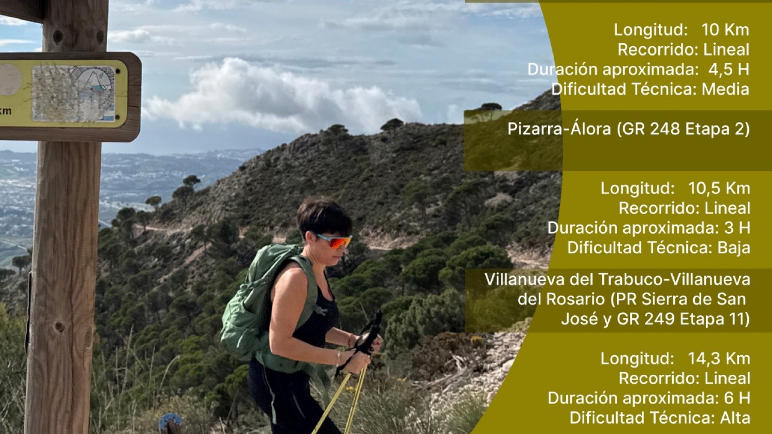 Más de 600 personas podrán disfrutar de las rutas de senderismo que la Diputación de Málaga oferta para los meses de octubre y noviembre