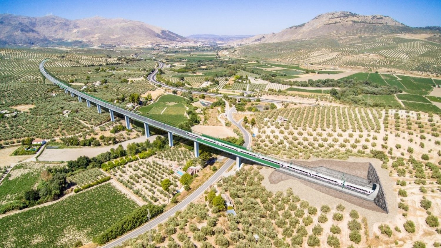 Transportes adjudica por 283,3 millones de euros la construcción de la plataforma del tramoValle del Genil, el último de la Variante de Loja