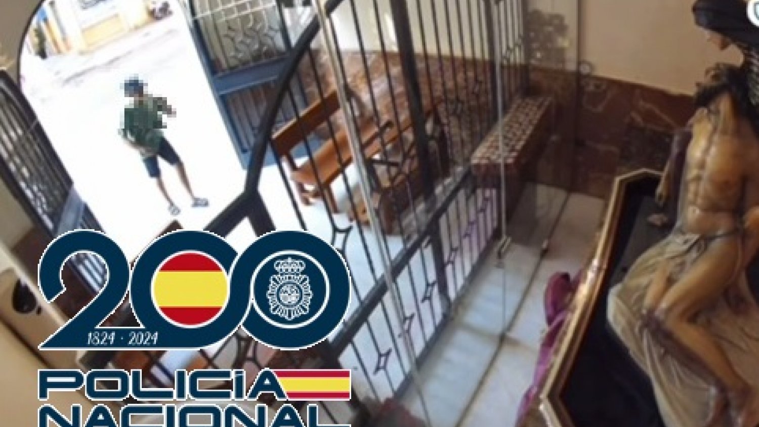 Detenido un hombre que forzó la caja de limosnas de una capilla en Málaga