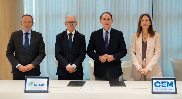 Unicaja renueva su acuerdo con CEM y ofrece una línea de financiación para respaldar a las  empresas malagueñas