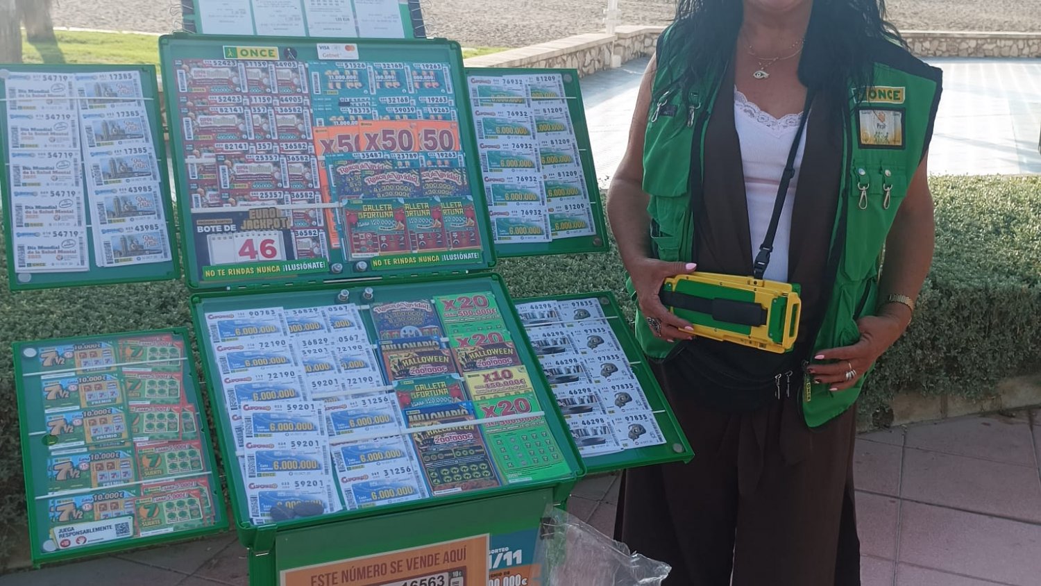 La ONCE deja 350.000 euros en el Paseo Marítimo Antonio Banderas  de Málaga