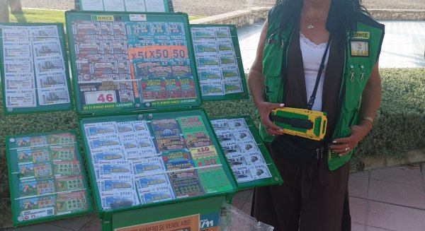 La ONCE deja 350.000 euros en el Paseo Marítimo Antonio Banderas  de Málaga
