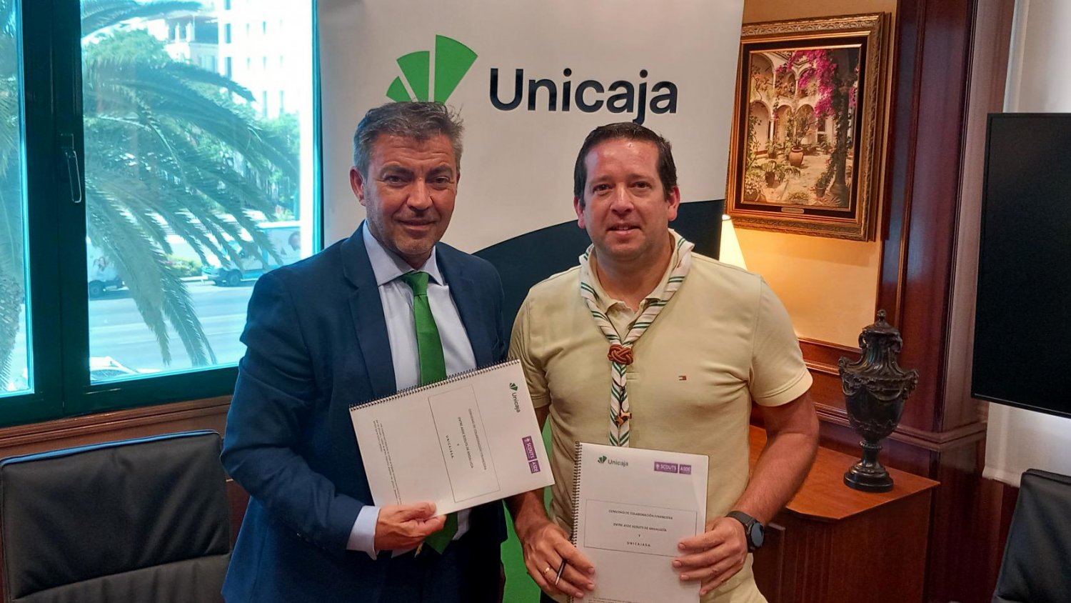Unicaja apoya las actividades de más de 8.000 scouts de Andalucía a través de un nuevo acuerdo de colaboración