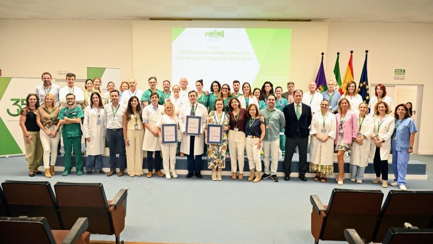 La unidad de Anestesiología y Reanimación del Hospital Clínico de Málaga alcanza la certificación en nivel Excelente por la ACSA