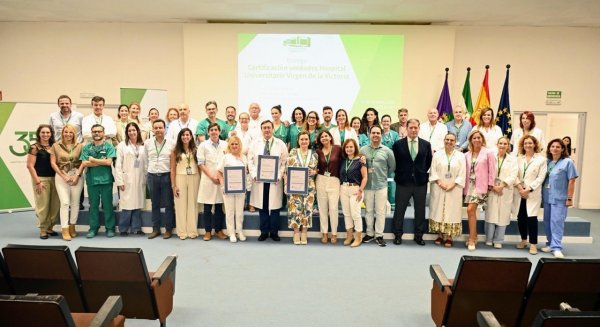 La unidad de Anestesiología y Reanimación del Hospital Clínico de Málaga alcanza la certificación en nivel Excelente por la ACSA