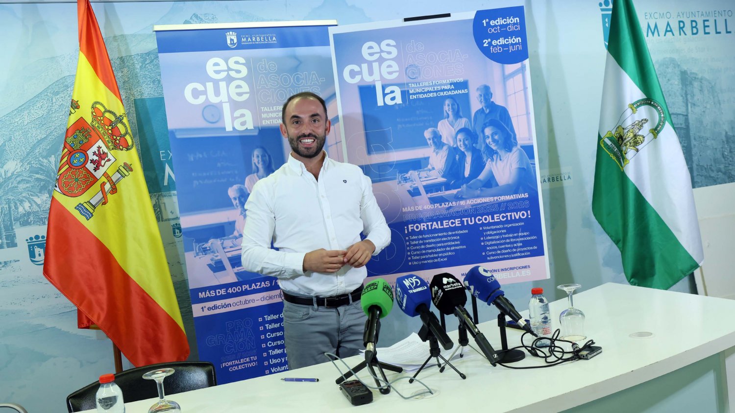 Marbella pone en marcha una nueva edición de la Escuela de Asociaciones, que ofertará 400 plazas en 16 acciones formativas en el curso 2025/2026