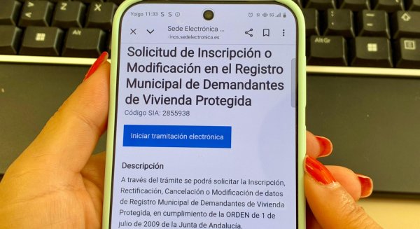El Ayuntamiento de Torremolinos habilita la solicitud de inscripción en el Registro Municipal de Demandantes de VPO a través de la Sede Electrónica