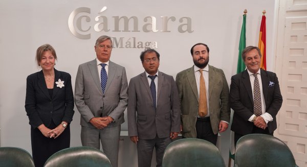 La Cámara de Comercio de Málaga recibe a los embajadores de Suiza y Bangladesh
